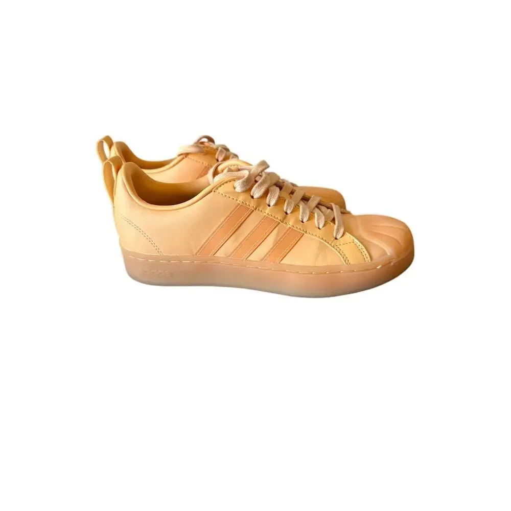 Adidas Streetcheck Sneaker - Women's Size 7 Orange Leather  Casual EUC